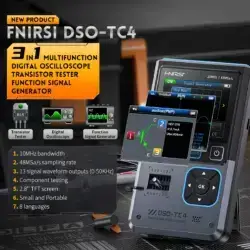 اسیلوسکوپ و تستر قطعات 3 کاره مدل FNIRSI DSO-TC4 عصرتولز