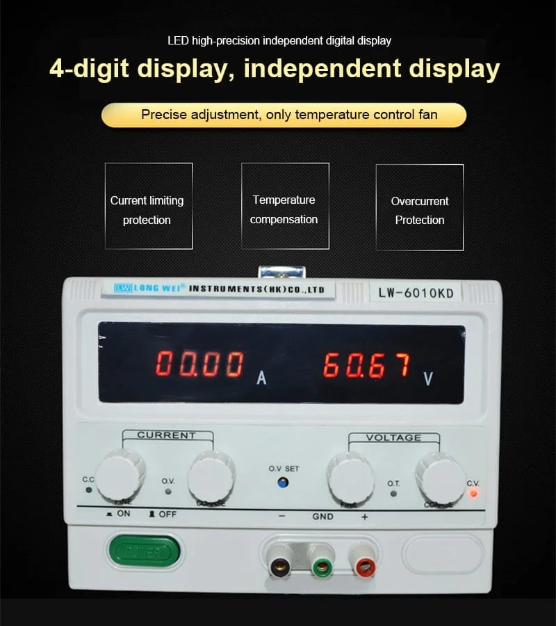 منبع تغذیه لانگوی الکتریک مدل LongWei Electric LW-30100KD 2 منبع تغذیه لانگوی الکتریک مدل LongWei Electric LW-30100KD