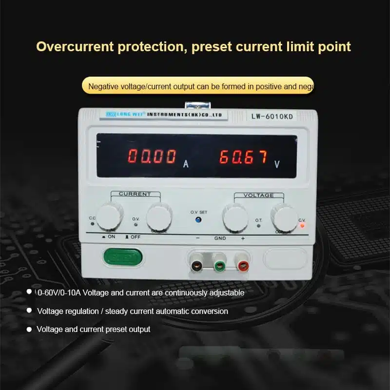 منبع تغذیه لانگوی الکتریک مدل LongWei Electric LW-30100KD 3 منبع تغذیه لانگوی الکتریک مدل LongWei Electric LW-30100KD