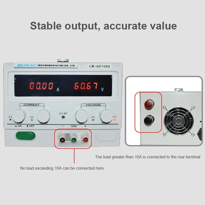منبع تغذیه لانگوی الکتریک مدل LongWei Electric LW-30100KD 6 منبع تغذیه لانگوی الکتریک مدل LongWei Electric LW-30100KD