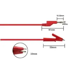 کابل رابط منبع تغذیه پرسی مدل Alligator Clip Test Probe 15A1000V