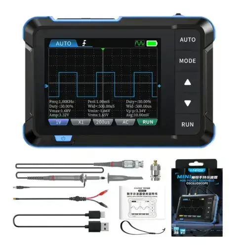 مینی اسیلوسکوپ و سیگنال ژنراتور فینرسی مدل FNIRSI DSO-153 عصرتولز