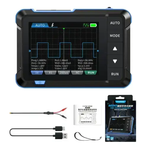 مینی اسیلوسکوپ و سیگنال ژنراتور فینرسی مدل FNIRSI DSO-153 عصرتولز