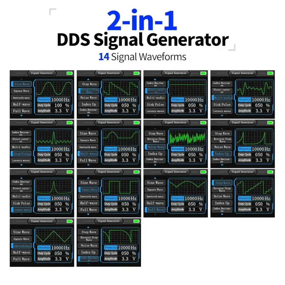 مینی اسیلوسکوپ و سیگنال ژنراتور فینرسی مدل FNIRSI DSO-153 عصرتولز