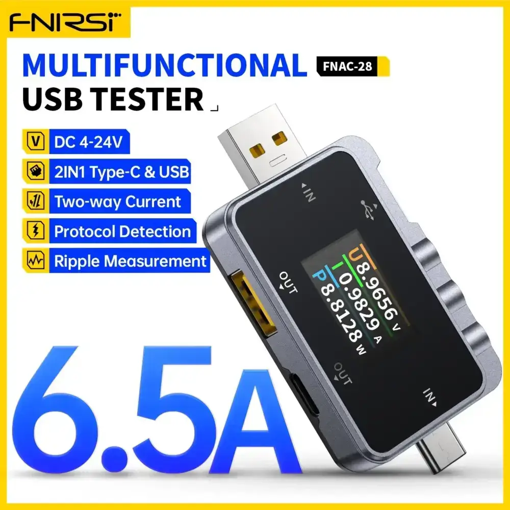 تستر درگاه USB دو کاره فینرسی مدل FNIRSI FNAC-28