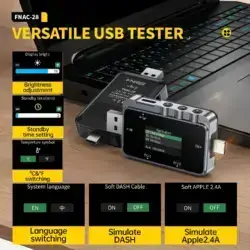 تستر درگاه USB دو کاره فینرسی مدل FNIRSI FNAC-28