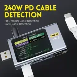 تستر و مانیتور ولتاژ و جریان USB فنیرسی مدل FNIRSI FNB58 عصرتولز