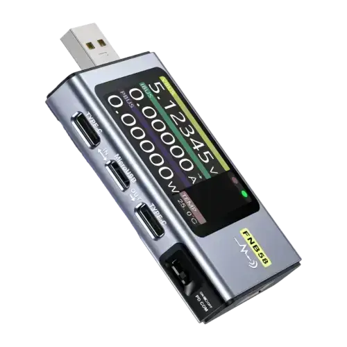 تستر و مانیتور ولتاژ و جریان USB فنیرسی مدل FNIRSI FNB58 عصرتولز