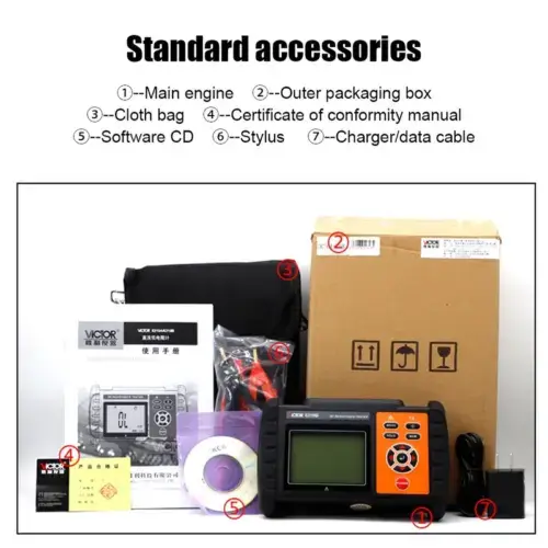 میکرو اهم متر دیجیتالی ویکتور مدل VICTOR 6310B