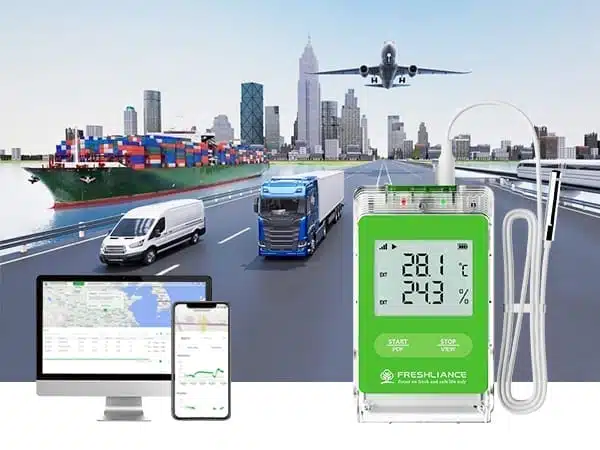 ردیاب GPS و دیتالاگر دما و رطوبت لجستیکی مدل FRESHLIANCE Fresh Tracker 10