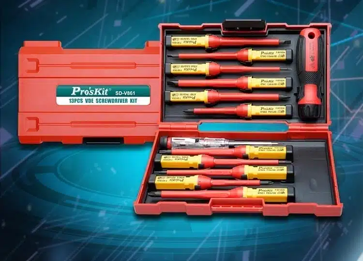 مجموعه 13 عددی پیچ گوشتی فشارقوی پروسکیت مدل Proskit SD-V861