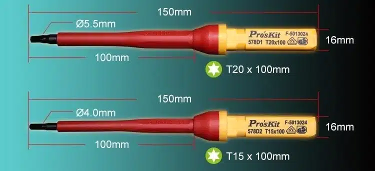 مجموعه 13 عددی پیچ گوشتی فشارقوی پروسکیت مدل Proskit SD-V861