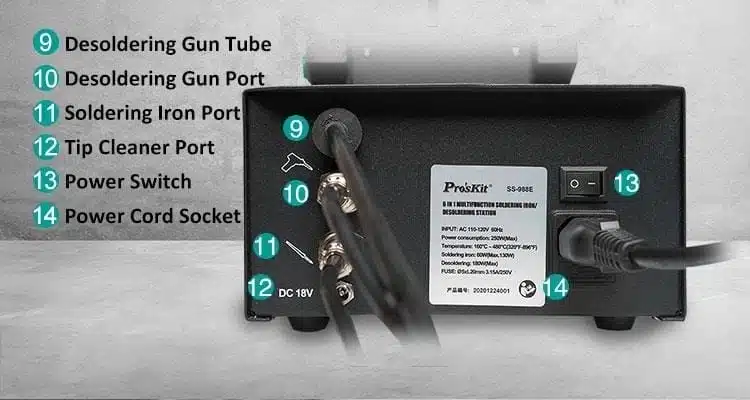 هویه رومیزی 6 کاره پروسکیت مدل Proskit SS-988B