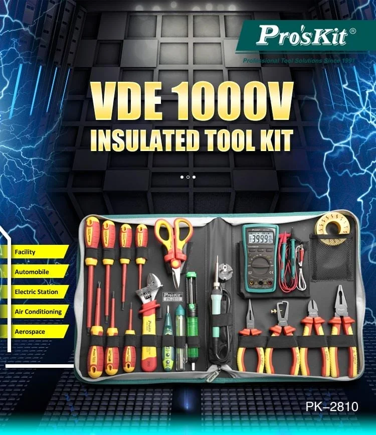 کیف ابزار عایق پروسکیت مدل Proskit PK-2810B 1000V