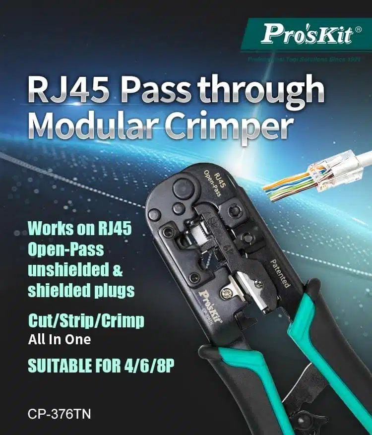 آچار سوکت زن شبکه پروسکیت مدل Proskit CP-376TN