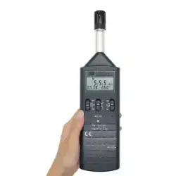 ترمورطوبت سنج دیتالاگر تی ای اس مدل TES-1361C