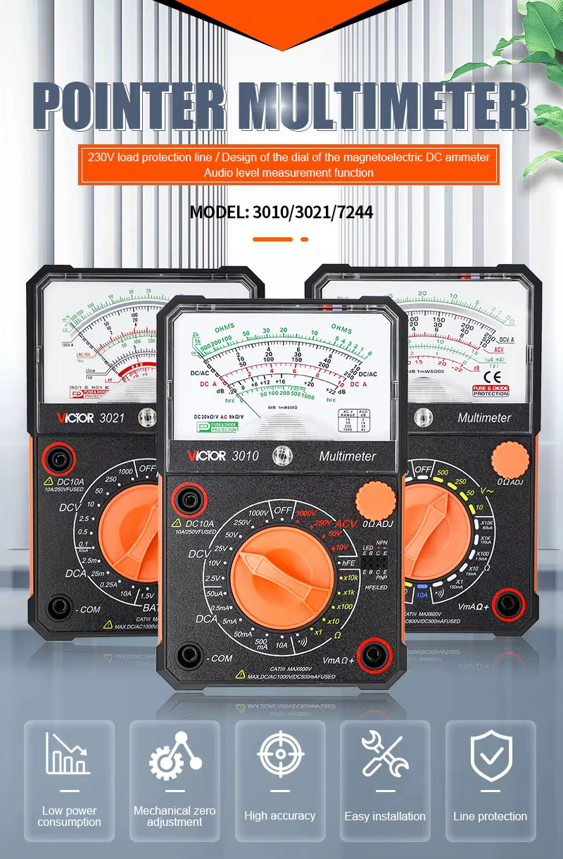 مولتی متر آنالوگ جدید ویکتور مدل Victor 7244 NEW
