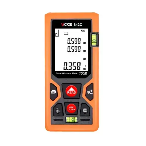 متر لیزری ویکتور مدل VICTOR 842C برد 100 متر