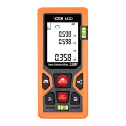 متر لیزری ویکتور مدل VICTOR VC-842D برد 120 متر