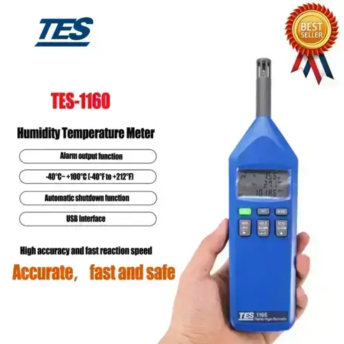 بارومتر، ترمورطوبت سنج تی ای اس مدل TES-1160