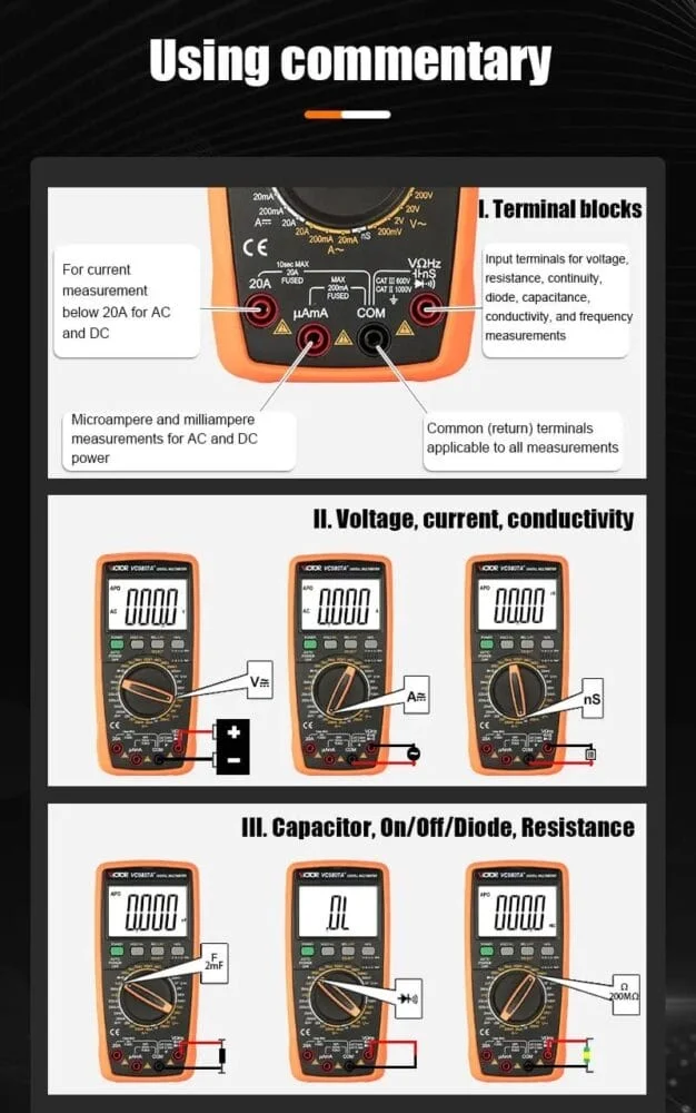 مولتی متر ویکتور مدل Victor VC9807A+ NEW