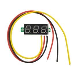 ماژول ولتمتر مدل RED 0.28 0-100V DC