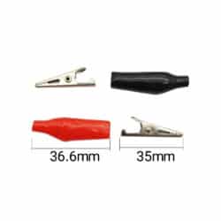 گیره سوسماری متوسط مدل Medium Alligator Clip مجموعه دو عددی