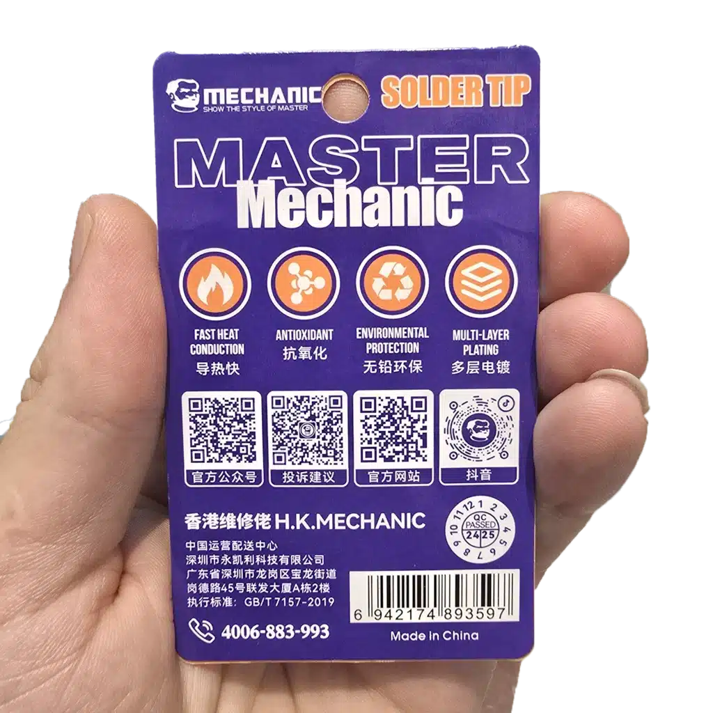 نوک هویه آنتی استاتیک سرصاف مکانیک مدل Mechanic 900M-T-IS ESD