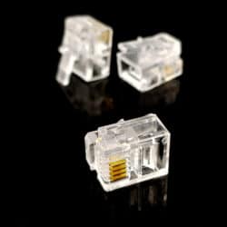 سرسوکت نری خط تلفن چهار سیمه مدل 6P4C RJ11