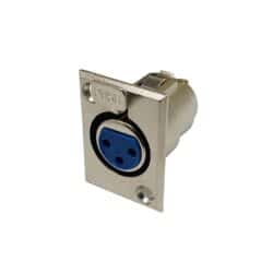 فیش کنون XLR مادگی روپنلی قفل دار