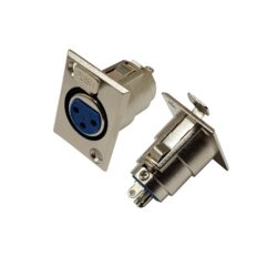 فیش کنون XLR مادگی روپنلی قفل دار