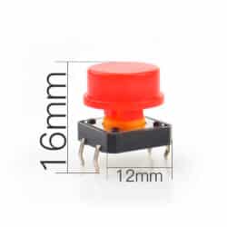 سرکلید تک سوئیچ مدل 12x12x7.3