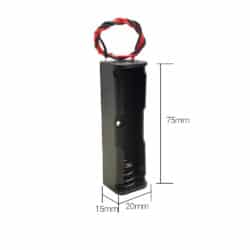 جاباطری سیم دار لیتیوم تکی مدل 18650