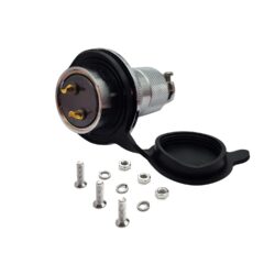 کانکتور فلزی نظامی 2 پین قطر 30 میلی متر مدل PIN GX30