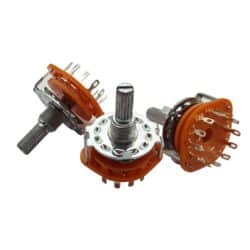 کلید سلکتور فلزی مدل RS25 دوازده حالته 1 پل