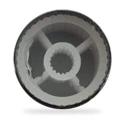 سرولوم طرح استیل مشکی مدل 21x17