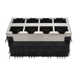 کانکتور شبکه مادگی روبردی مدل RJ45 2x4