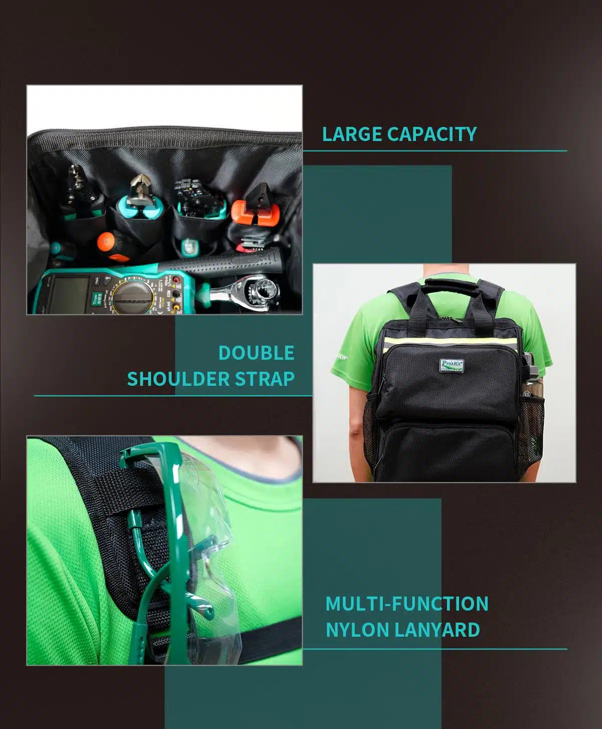 کیف کوله ابزار پروسکیت مدل ProsKit ST-308