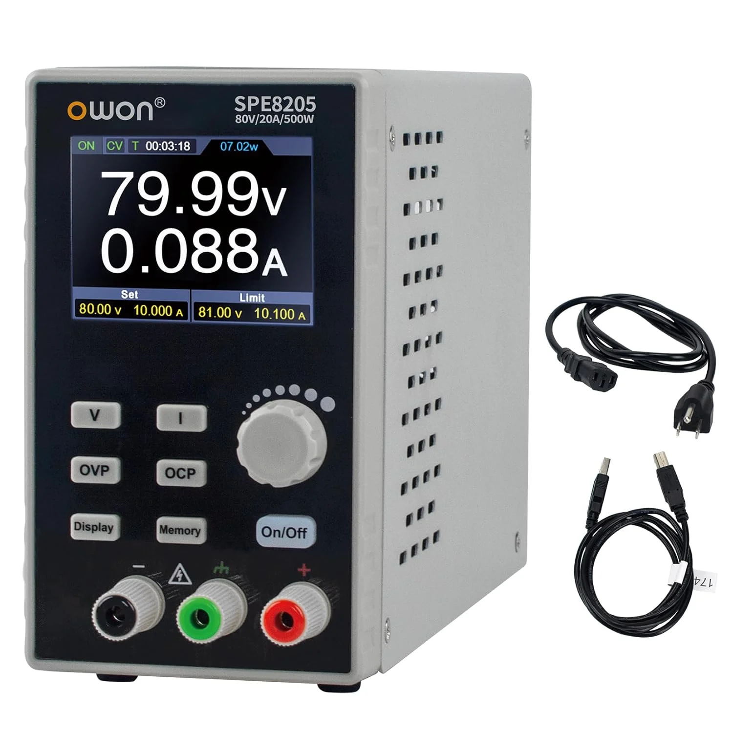 منبع تغذیه سوئیچینگ تک کانال اوون مدل OWON SPE8205 منبع تغذیه سوئیچینگ تک کانال اوون مدل OWON SPE8205