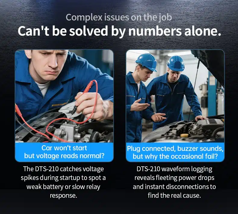 مولتی‌متر دستی ۳ در ۱ فینرسی مدل FNIRSI DST-210 با قابلیت اسیلوسکوپ و سیگنال ژنراتور