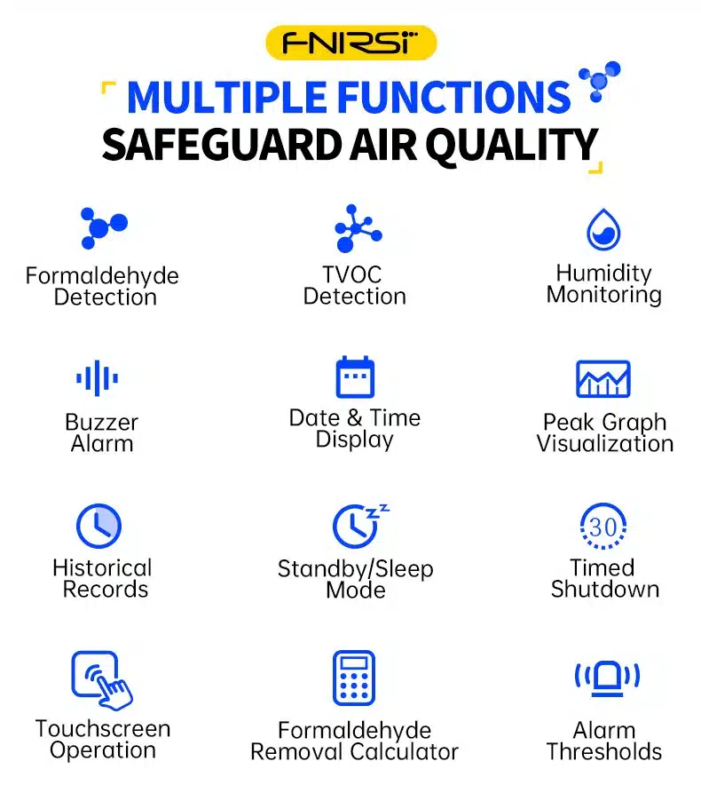 دستگاه پایش کیفیت هوای داخل ساختمان فینرسی مدل FNIRSI SFD-02