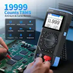 مولتی‌متر دستی ۳ در ۱ فینرسی مدل FNIRSI DST-210 با قابلیت اسیلوسکوپ و سیگنال ژنراتور