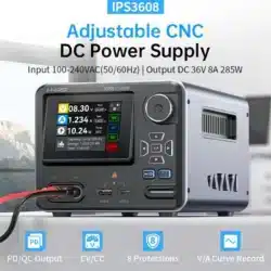 منبع تغذیه هوشمند دیجیتال AC-DC فینرسی مدل FNIRSI IPS3608