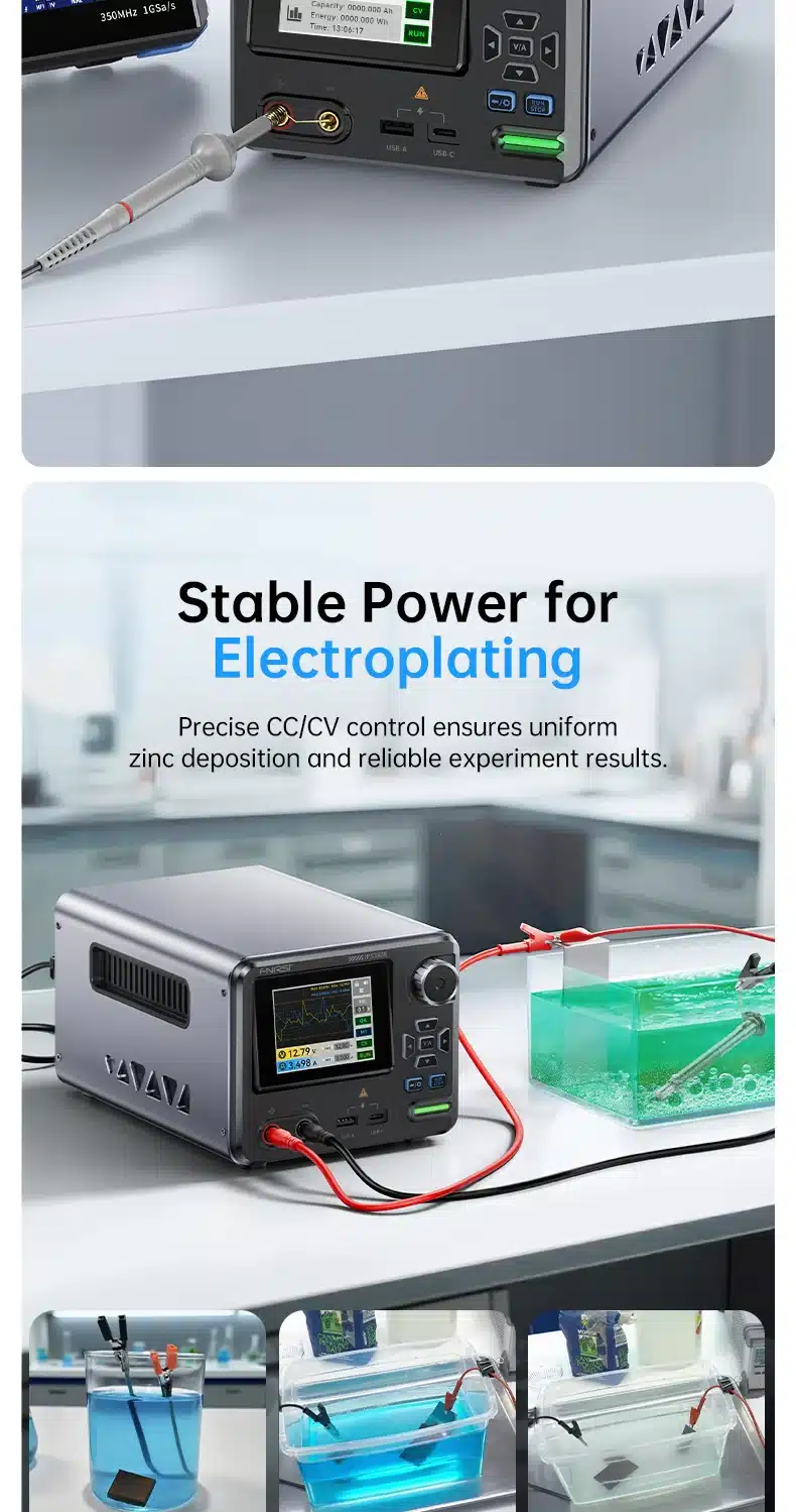 منبع تغذیه هوشمند دیجیتال AC-DC فینرسی مدل FNIRSI IPS3608