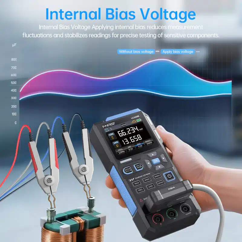 دستگاه LCR متر و ESR دیجیتال فینرسی مدل FNIRSI LC1020E