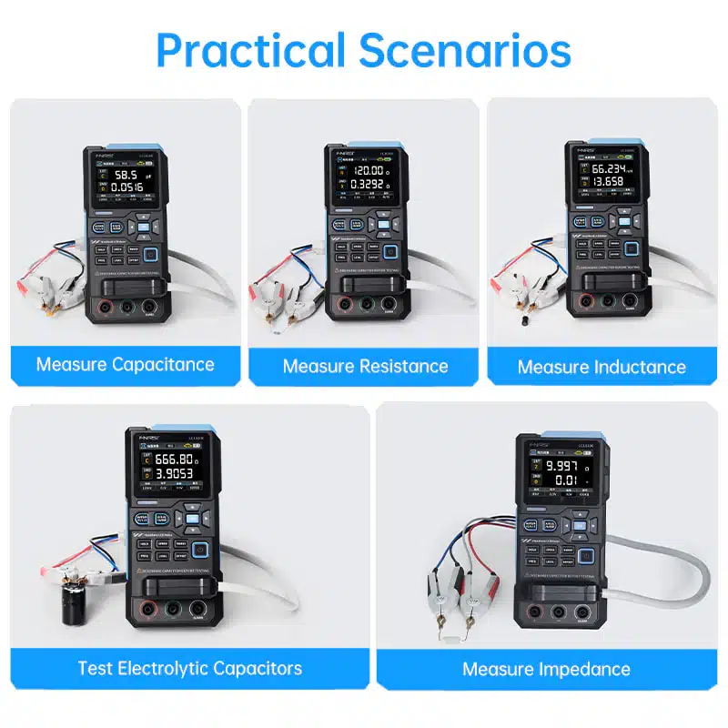 دستگاه LCR متر و ESR دیجیتال فینرسی مدل FNIRSI LC1020E