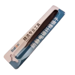 پنس سر صاف فیبر کربن آنتی استاتیک باکون مدل BAKON BK-09