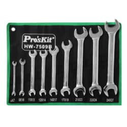 آچار یکسر تخت و یکسر رینگ پروسکیت مدل Proskit HW-7509B مجموعه 9 عددی