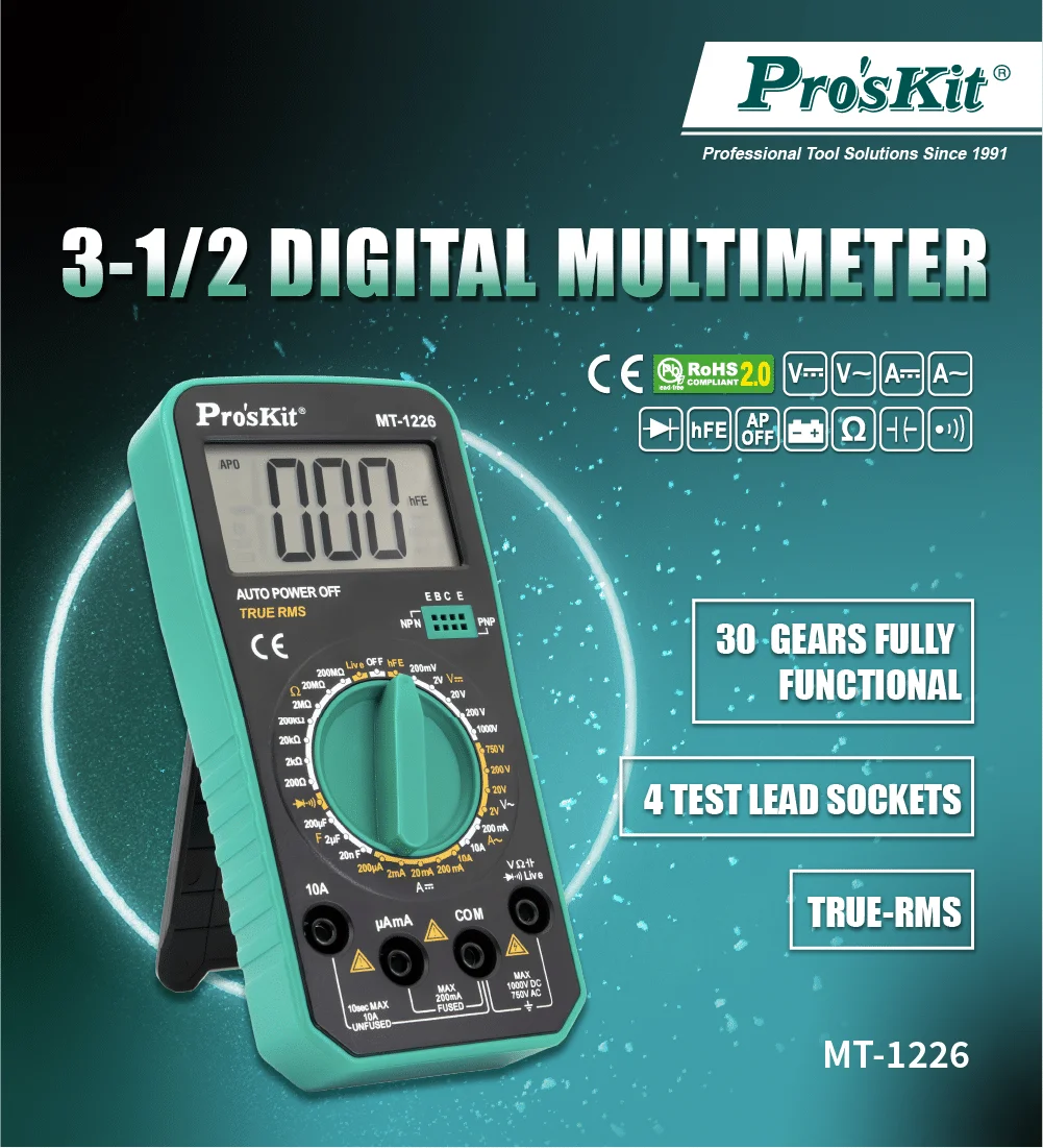 مولتی متر پروسکیت مدل ProsKit MT-1226