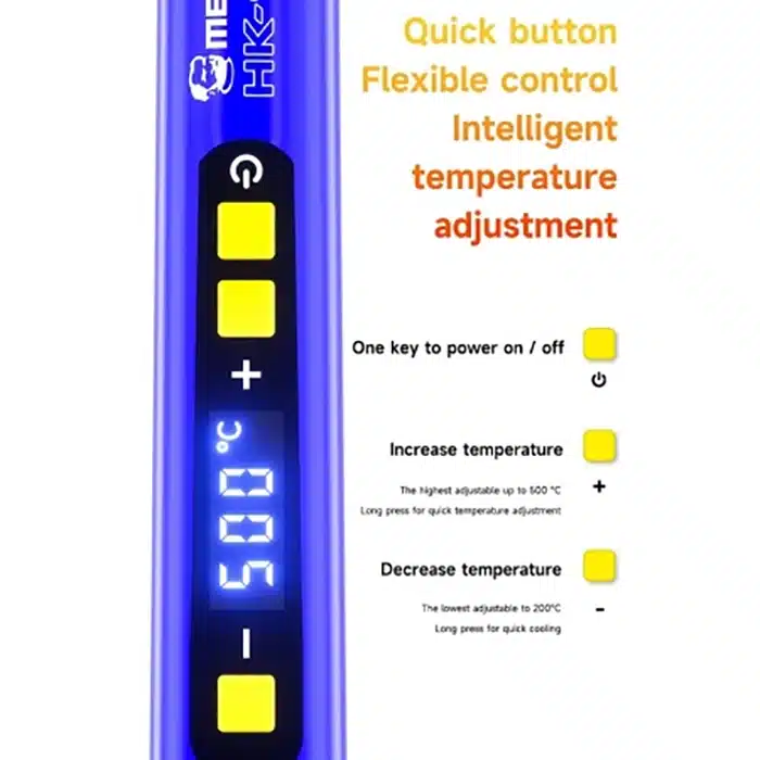 هویه برقی مکانیک مدل Mechanic HK-990 توان 90 وات ضد استاتیک با دمای قابل تنظیم